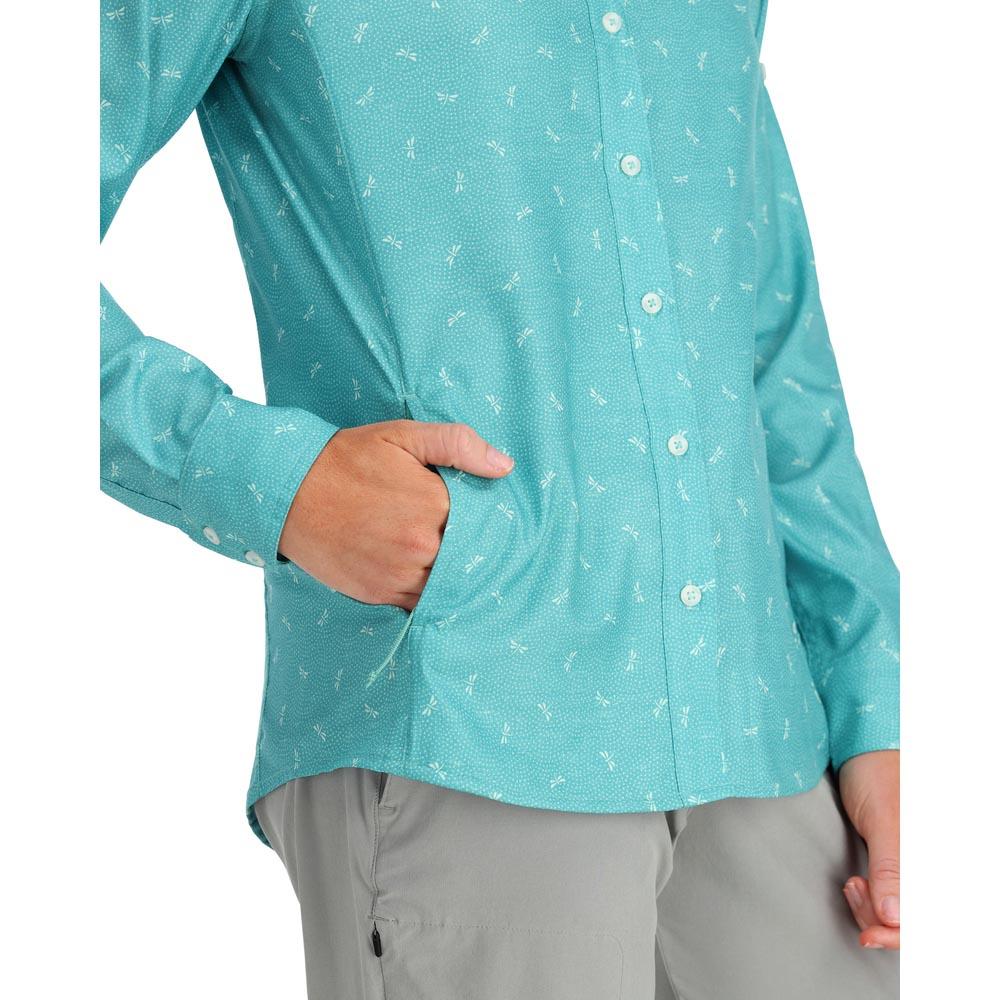 Simms Isle Shirt Women's in Dragonfly Gulf Blue
